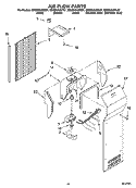 AIR FLOW PARTS, OPTIONAL PARTS Diagram and Parts List for GD2SHAXNL01  Whirlpool Refrigerator