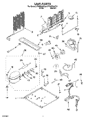 UNIT Diagram and Parts List for ET8MTKXKQ01  Whirlpool Refrigerator