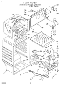 LINER Diagram and Parts List for ET18NKXFW00  Whirlpool Refrigerator