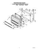 FREEZER DOOR Diagram and Parts List for ET20ZKXXW00  Whirlpool Refrigerator