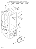 REFRIGERATOR LINER Diagram and Parts List for GD22DFXFB02  Whirlpool Refrigerator