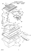 SHELF, LIT/OPTIONAL Diagram and Parts List for ET18GKXGW00  Whirlpool Refrigerator