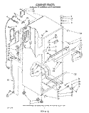 CABINET Diagram and Parts List for ET18JMXWN00  Whirlpool Refrigerator
