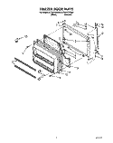 FREEZER DOOR Diagram and Parts List for ET20PKXXN00  Whirlpool Refrigerator