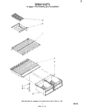SHELF Diagram and Parts List for ET18JKXMWR2  Whirlpool Refrigerator