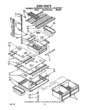SHELF Diagram and Parts List for ET18GKXWN11  Whirlpool Refrigerator