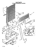 UNIT Diagram and Parts List for ET18JMXWN00  Whirlpool Refrigerator