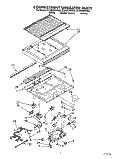 COMPARTMENT SEPARATOR Diagram and Parts List for ET20DKXWN02  Whirlpool Refrigerator