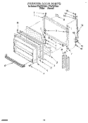 FREEZER DOOR Diagram and Parts List for ET25PKXBW01  Whirlpool Refrigerator