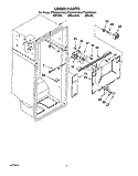 LINER Diagram and Parts List for ET22DKXAB04  Whirlpool Refrigerator