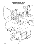 DISPENSER FRONT Diagram and Parts List for ED25YQXAW00  Whirlpool Refrigerator