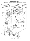 ICE MAKER Diagram and Parts List for GS2SHGXLS00  Whirlpool Refrigerator