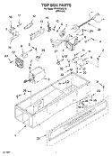 TOP BOX Diagram and Parts List for PVWM600LY0  Whirlpool Cabinet