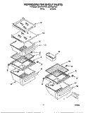 REFRIGERATOR SHELF Diagram and Parts List for ED25RQXFW01  Whirlpool Refrigerator