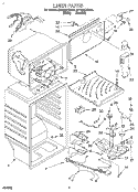 LINER Diagram and Parts List for ET18GKXDN01  Whirlpool Refrigerator