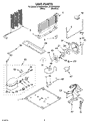 UNIT PARTS Diagram and Parts List for GT9SHKXMQ01  Whirlpool Refrigerator