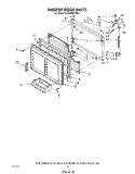 FREEZER DOOR Diagram and Parts List for ET25DMXVF01  Whirlpool Refrigerator