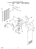 AIR FLOW Diagram and Parts List for GD27DIXHS00  Whirlpool Refrigerator