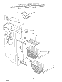 FREEZER LINER Diagram and Parts List for GD22DFXFB04  Whirlpool Refrigerator