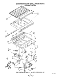 COMPARTMENT SEPARATOR Diagram and Parts List for ET25DMXVF02  Whirlpool Refrigerator