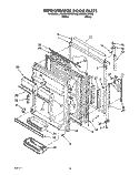 REFRIGERATOR DOOR Diagram and Parts List for ET20RKXZW00  Whirlpool Refrigerator