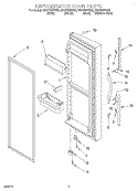 REFRIGERATOR DOOR Diagram and Parts List for GD27DIXHS00  Whirlpool Refrigerator