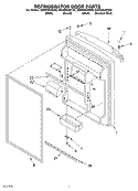 REFRIGERATOR DOOR Diagram and Parts List for GR2SHKXKS00  Whirlpool Refrigerator