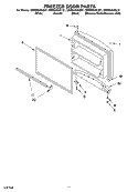 FREEZER DOOR, OPTIONAL Diagram and Parts List for GR9SHKXKL01  Whirlpool Refrigerator