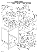 LINER Diagram and Parts List for GR2SHKXKS00  Whirlpool Refrigerator