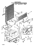 UNIT Diagram and Parts List for ET18NKXXN00  Whirlpool Refrigerator