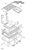 SHELF PARTS, OPTIONAL PARTS Diagram and Parts List for ET1GHMXPQ00  Whirlpool Refrigerator