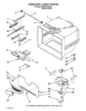 FREEZER LINER PARTS Diagram and Parts List for GB2FHDXWS05  Whirlpool Refrigerator