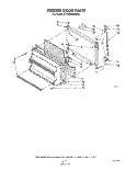 FREEZER DOOR Diagram and Parts List for ET18CKXMWR0  Whirlpool Refrigerator