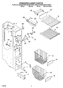 FREEZER LINER PARTS Diagram and Parts List for GS2SHAXKS02  Whirlpool Refrigerator