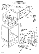LINER PARTS Diagram and Parts List for ET8LFKXKT06  Whirlpool Refrigerator