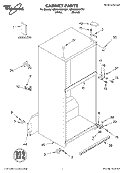 CABINET, LITERATURE Diagram and Parts List for GR9SHMXKT01  Whirlpool Refrigerator