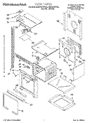 OVEN Diagram and Parts List for KEBS247DBL2  KitchenAid Wall Oven