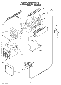 ICEMAKER PARTS, OPTIONAL PARTS (NOT INCLUDED) Diagram and Parts List for GD5YHAXTL01  Whirlpool Refrigerator