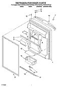 REFRIGERATOR DOOR PARTS Diagram and Parts List for GR2SHWXPL02  Whirlpool Refrigerator