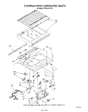 COMPARTMENT SEPARATOR Diagram and Parts List for ET20DKXVF00  Whirlpool Refrigerator