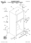 CABINET, LITERATURE Diagram and Parts List for ET8WTKXKQ02  Whirlpool Refrigerator