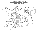 INTERNAL OVEN Diagram and Parts List for KEBS208BBL2  KitchenAid Wall Oven