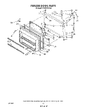FREEZER DOOR Diagram and Parts List for ET20DKXVF02  Whirlpool Refrigerator