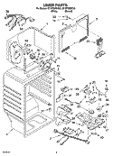 LINER PARTS Diagram and Parts List for ET1FTEXMT00  Whirlpool Refrigerator