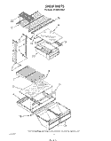 SHELF Diagram and Parts List for ET18AKXTF01  Whirlpool Refrigerator
