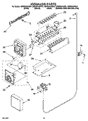 ICEMAKER PARTS Diagram and Parts List for GD5SHAXNT01  Whirlpool Refrigerator