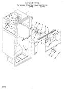 LINER Diagram and Parts List for ET20NKXAW00  Whirlpool Refrigerator
