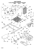 UNIT Diagram and Parts List for GD2LHGXLQ04  Whirlpool Refrigerator