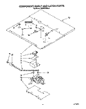 COMPONENT SHELF AND LATCH Diagram and Parts List for KEBS276XBL3  KitchenAid Wall Oven
