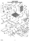 UNIT PARTS Diagram and Parts List for GD5SHAXMB00  Whirlpool Refrigerator
